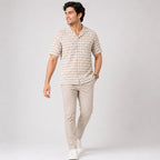 Men's Mustard Checked Half Sleeve Casual Shirt-2