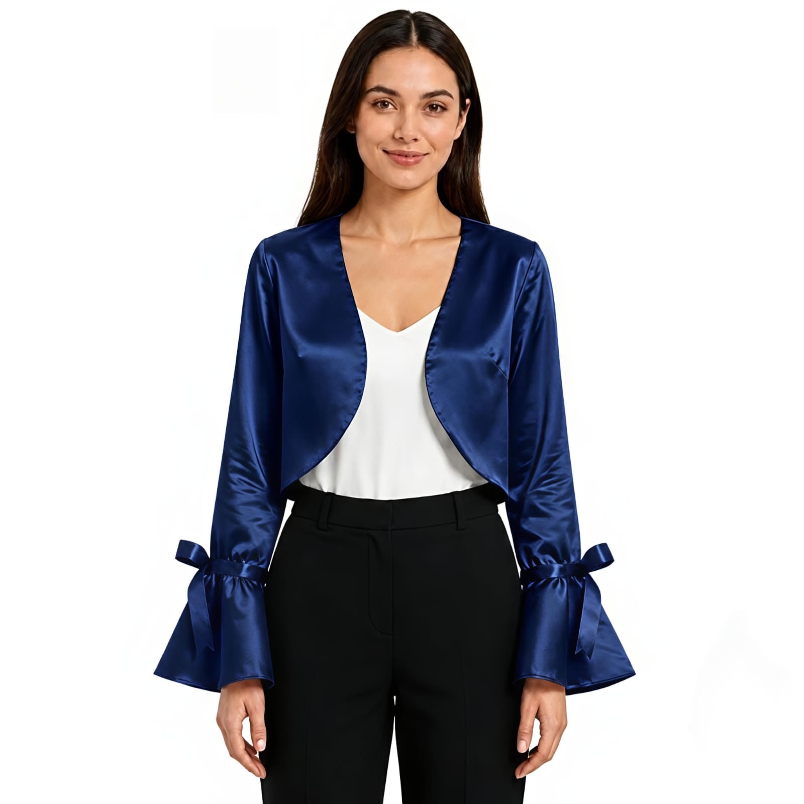 Azure Glow Cropped Shrug-1