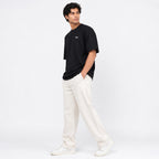 Men's Charcoal Essential Oversized T-Shirt-4
