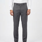 Men's Premium Dark Grey Formal Trousers-2