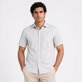 Men's Minimalist Pista Geometric Print Casual Shirt-1