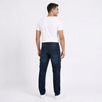 Midnight Blue Slim Fit Cargo Jeans-3