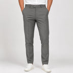 Men's Sage Olive Refined Slim Fit Formal Trousers-3