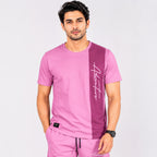 Men's Pink Casual Co-ord Set-3