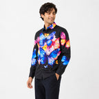 Men's Midnight Butterfly Graphic Printed Shirt-1