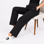 Women's Minimalist Grey Wide Leg Comfort Lounge Pants-3