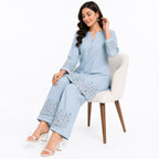 Women's Embroidered Kurta Pant Co-Ord Set-3