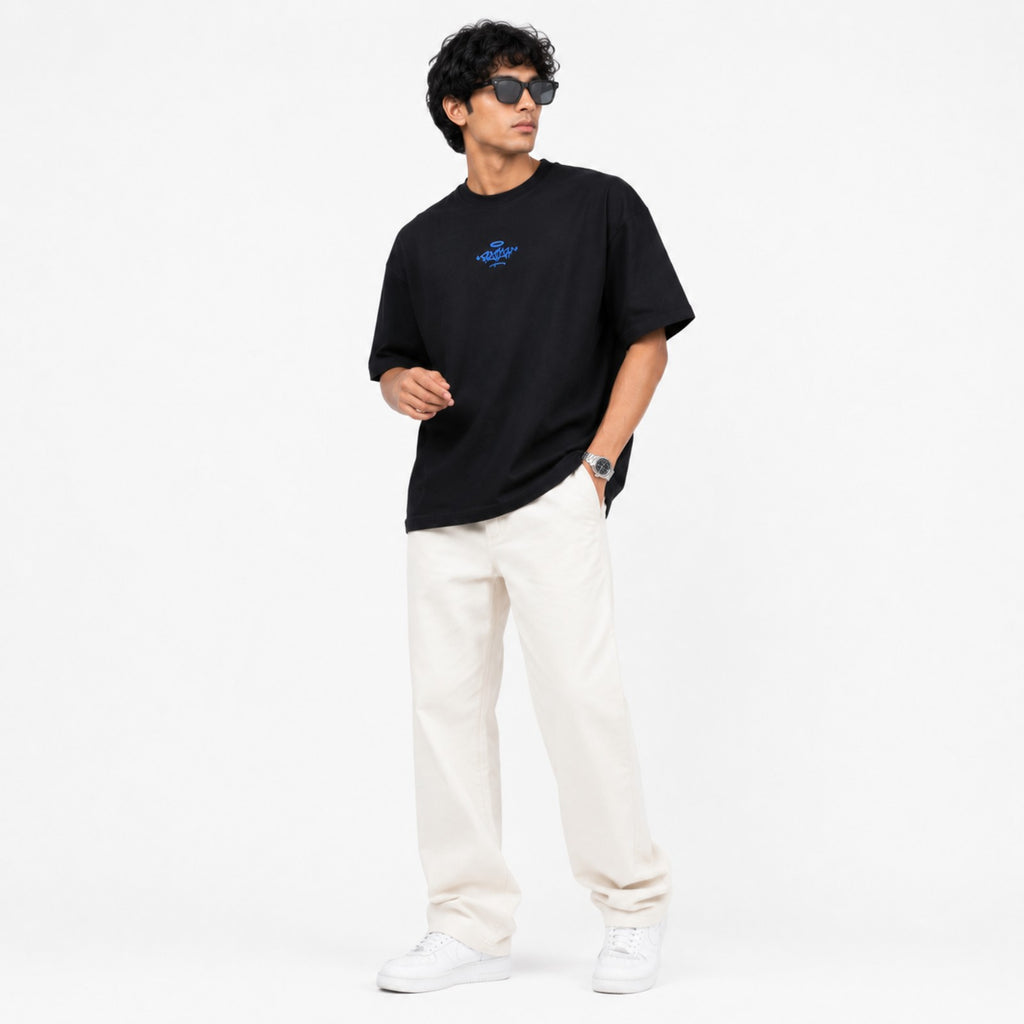 Men's Space Adventure Graphic Oversized T-Shirt-3