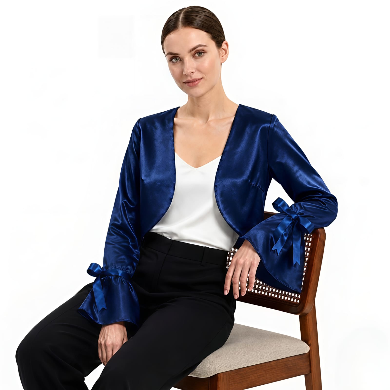 Azure Glow Cropped Shrug-3