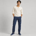 Men's Deep Navy Utility Cargo Denim Joggers-4
