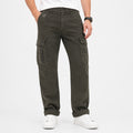 Men's Dark Green Cargo Pants-1
