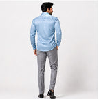 Men's Premium Satin Formal Shirt – Sky Blue-4