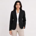 Women's Black Formal Office Wear Blazer | Classic Single-Breasted Business Jacket for Professional Style-1