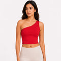 Women's One Shoulder Crop Top-1