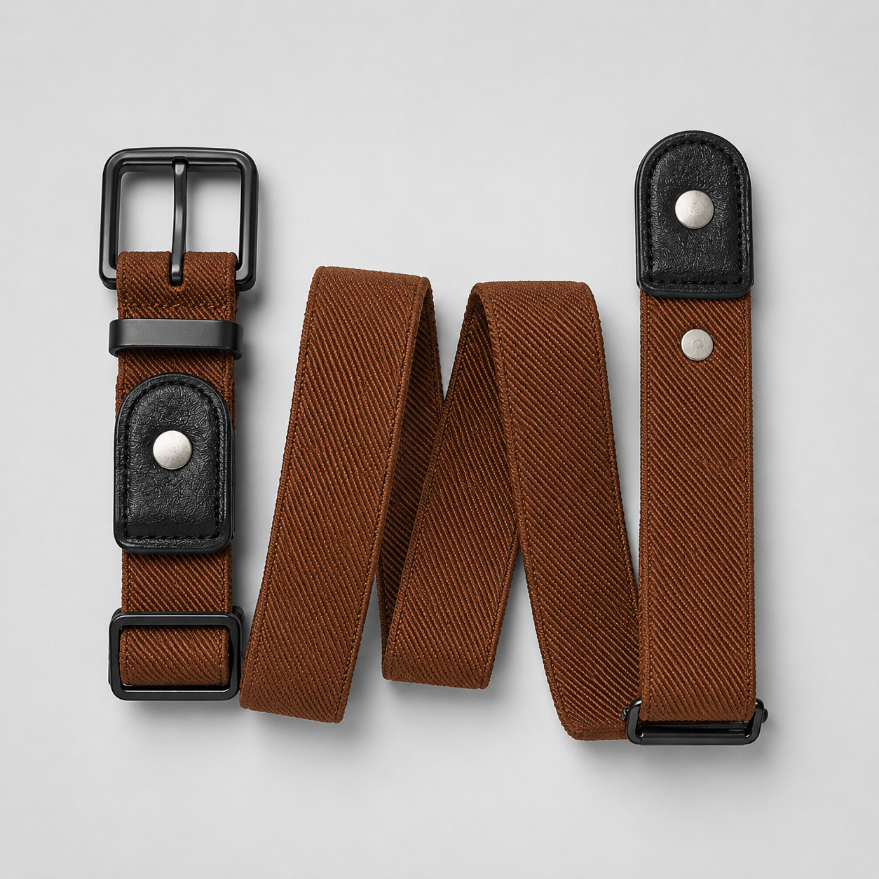 Men's TerraFlex Light Brown Casual Canvas Belt-3