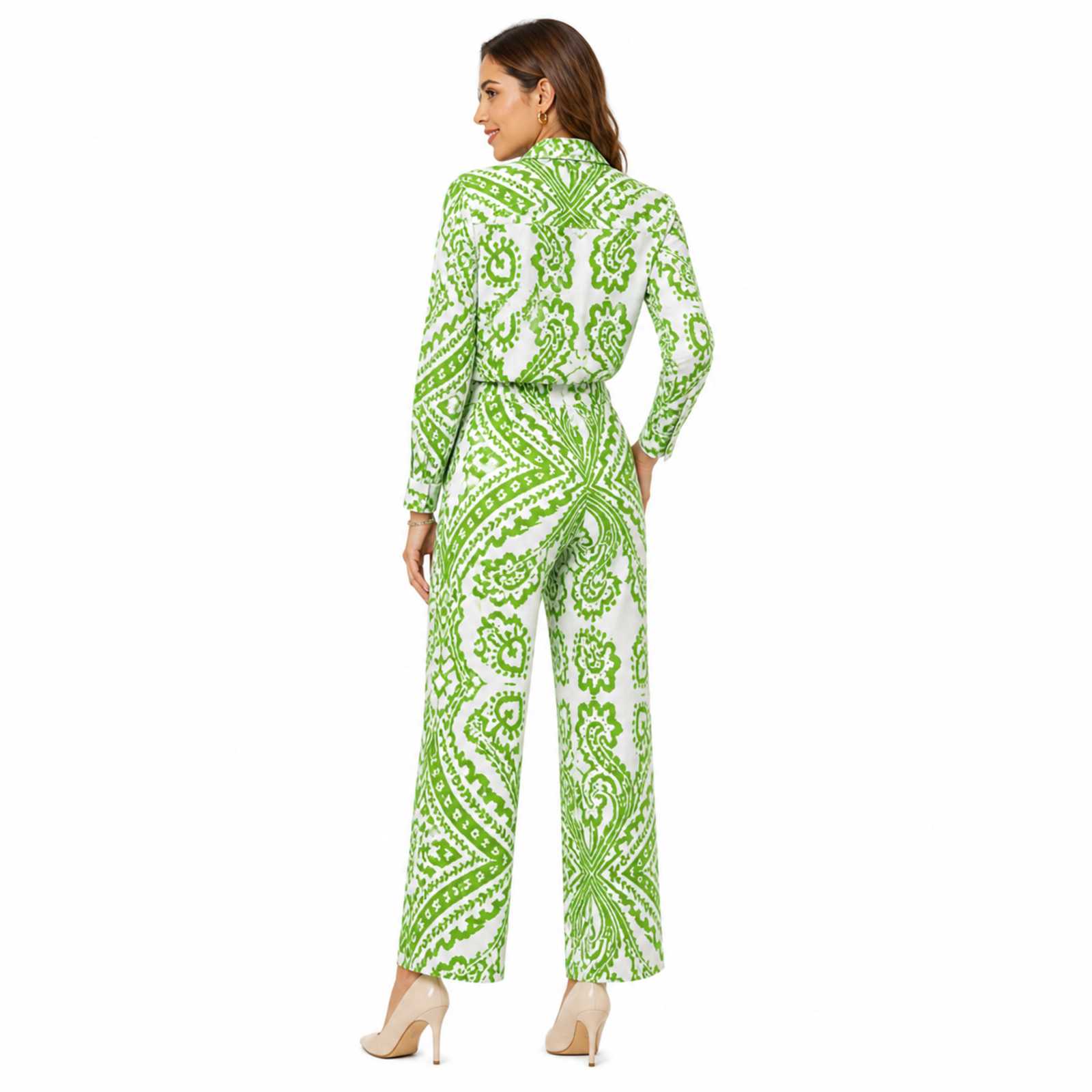Emerald Breeze Printed Co-Ord Set-4