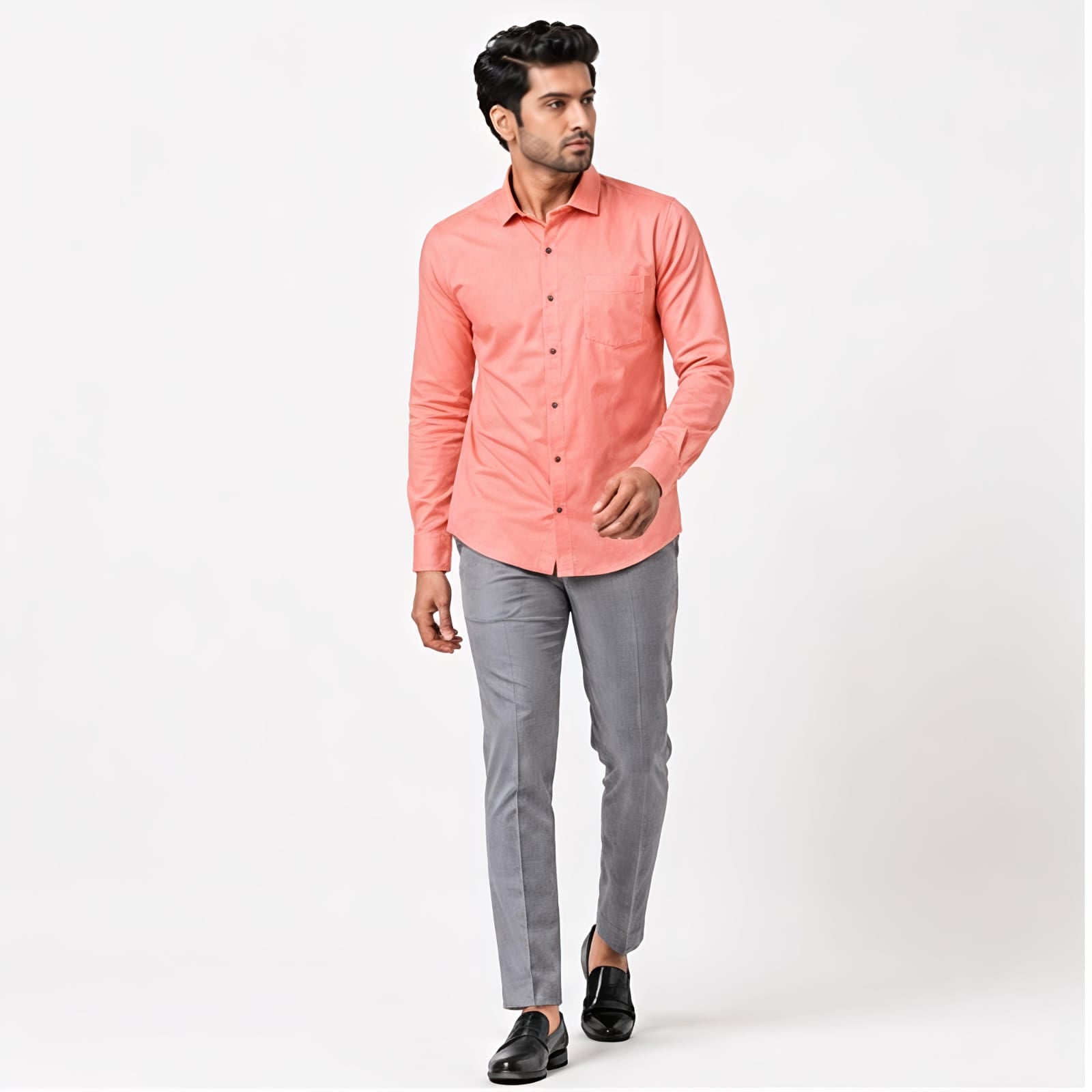 Men's Vibrant Hot Pink Executive Formal Shirt-1
