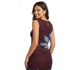 Midnight Bloom Bodycon Midi Dress-3