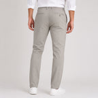 Men's Premium Pearl Grey Slim Fit Formal Trousers-4