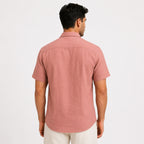 Men's Solid Mustard Casual Wear Shirt-3