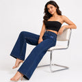 Women's Blue High Waist Wide Leg Jeans | Stylish Relaxed Fit Denim Pants for Casual Everyday Fashion-2