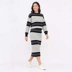 Monochrome Zigzag Co-ord Set-1