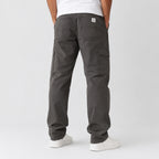 Men's Dark Grey Utility Cargo Straight Fit Pants-2