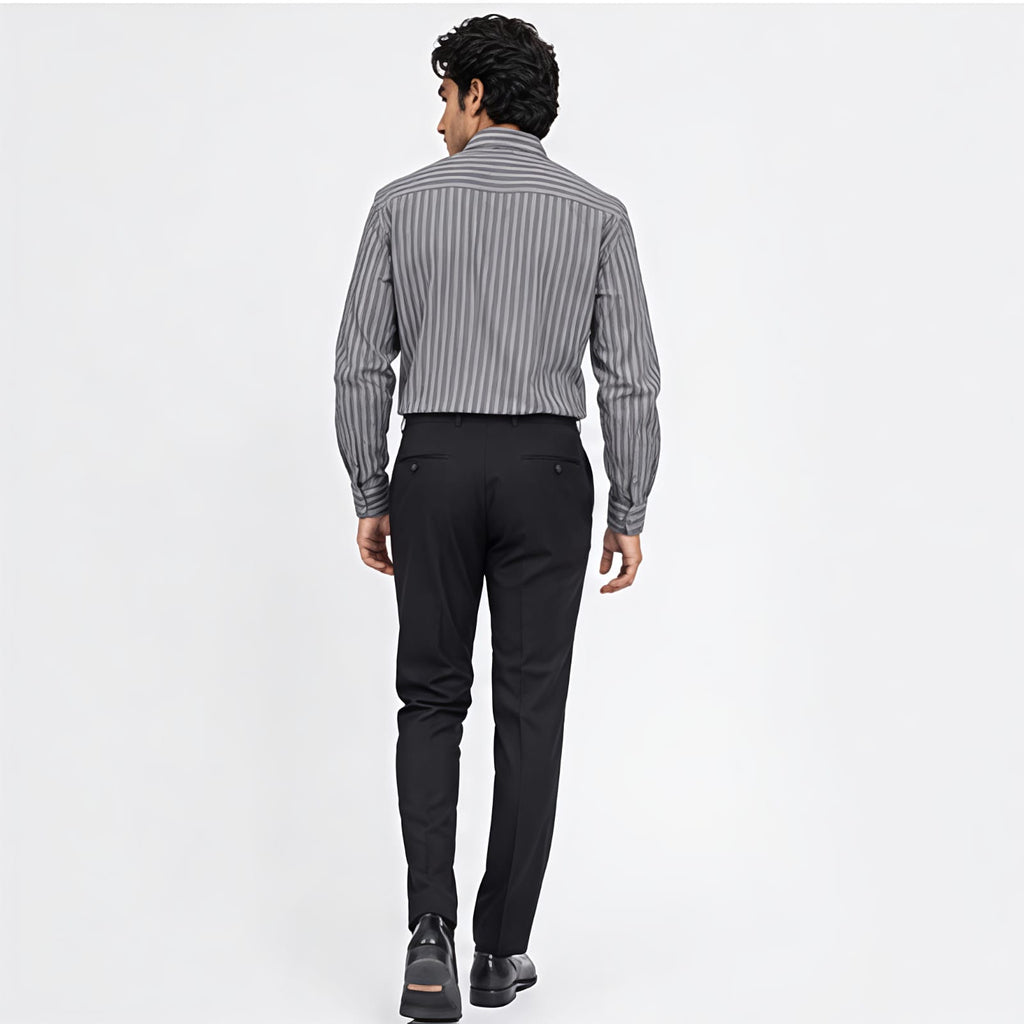 Men's Refined Pista Stripe Executive Formal Shirt-4
