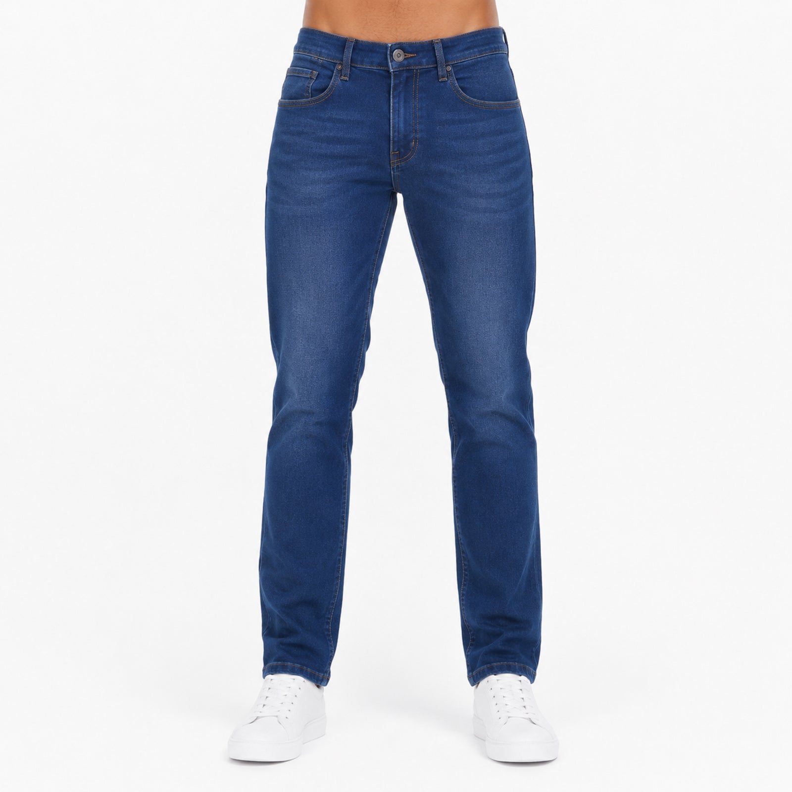 Men's Essential Blue Slim Fit Denim Jeans-3