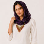 Women's Embellished Hood Style Scarf Necklace-1