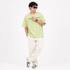 Men's Pista Oversized Minimal Typography T-Shirt-4