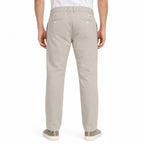 Men's Beige Slim Fit Casual Trousers-4