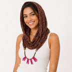 Women's Animal Print Fashion Scarf Necklace-3
