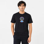 Men's Cosmic Alien Graphic Oversized T-Shirt-4