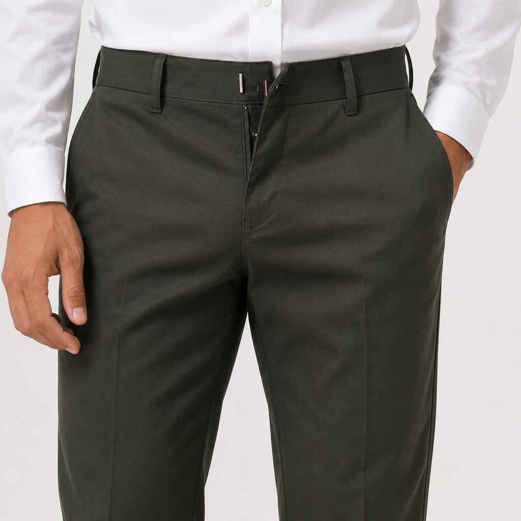 Men's Walnut Brown Executive Slim Fit Formal Trousers-4