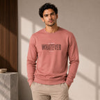 Men's Dusty Coral Statement Graphic Sweatshirt-4