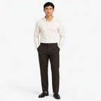 Men's Classic Brown Formal Trousers-4