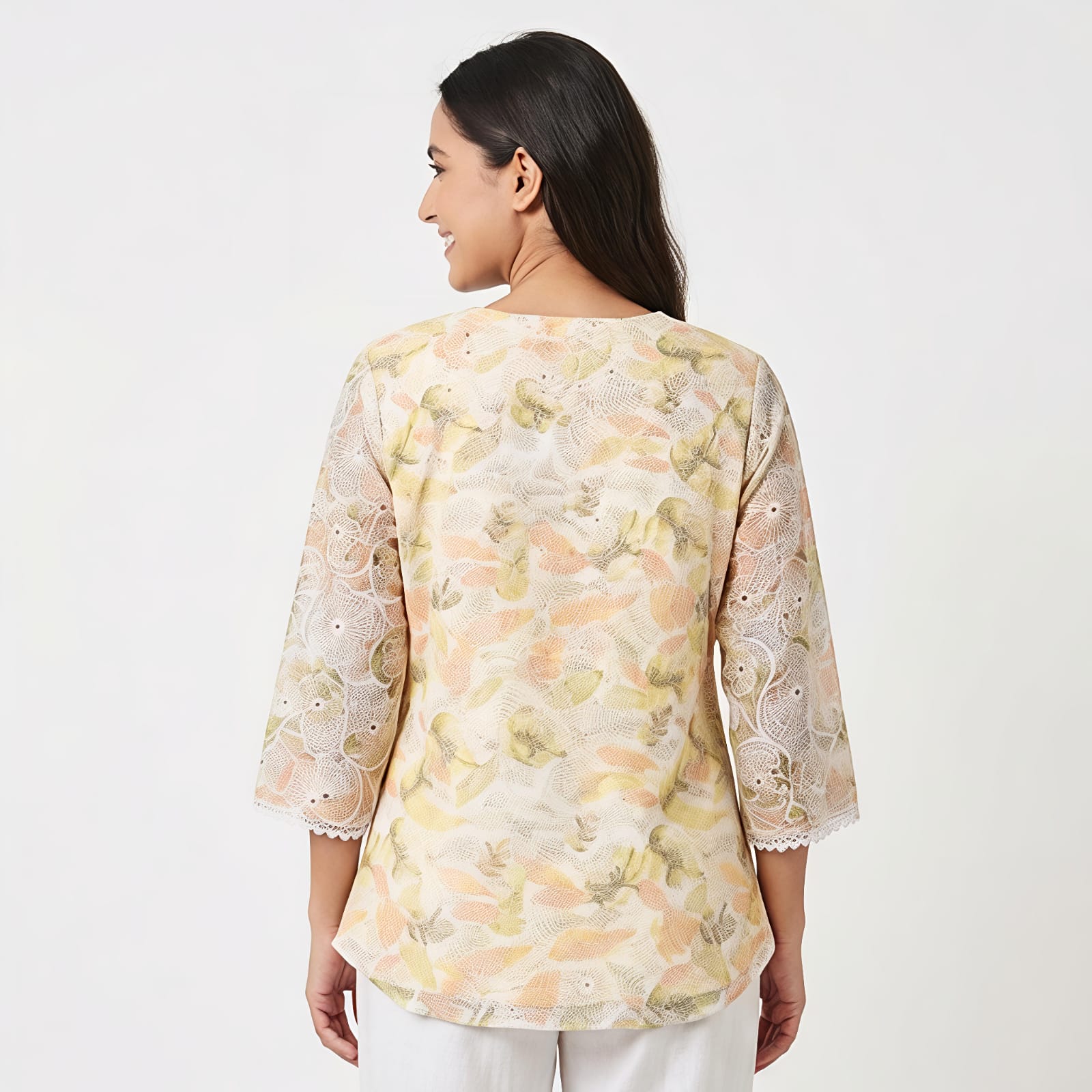 Sunshine Elegance Embroidered Women's Tunic-4