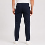 Men's Midnight Navy Slim Fit Formal Trousers-4