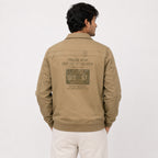 Men's Khaki Utility Style Casual Jacket-1