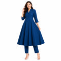 Indigo Grace Flared Kurta Set-1