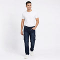 Midnight Blue Slim Fit Cargo Jeans-4