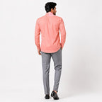 Men's Vibrant Hot Pink Executive Formal Shirt-4