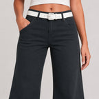 Women's Urban Olive Flare Fit Denim Jeans-3