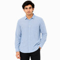 Men's Everyday Sky Blue Full-Sleeve Shirt-1