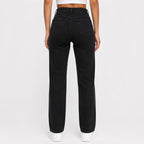 Women's Black Relaxed Fit Denim Jeans-2