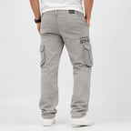 Men's Pastel Green Utility Cargo Pants-4