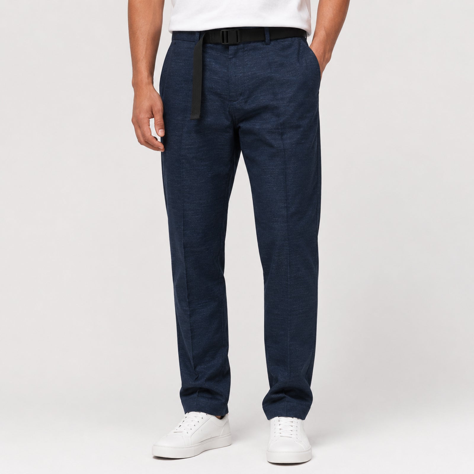 Men's Graphite Luxe Slim Fit Formal Trousers-3
