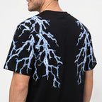 Men's Thunder Strike Graphic Oversized T-Shirt-2