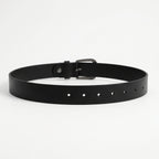 Women’s Elegant Premium Black Genuine Leather Belt with Statement Gold-Tone Buckle-3